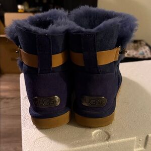 UGG Blue and Tan Ankle Boots